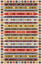 Conceptum Els1781 Alfombra de Terciopelo Multicolor 120 x 180 cm